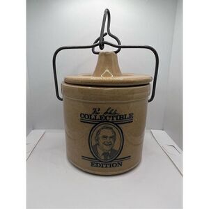 Win Schuler 1985  Collectible Edition Cheese Crock Wire Bale 5 1/2"